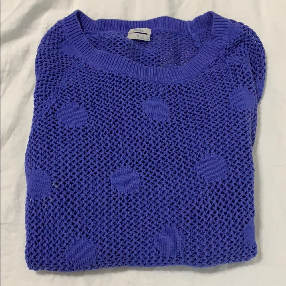 Madewell Wallace Sweater Medium Blue